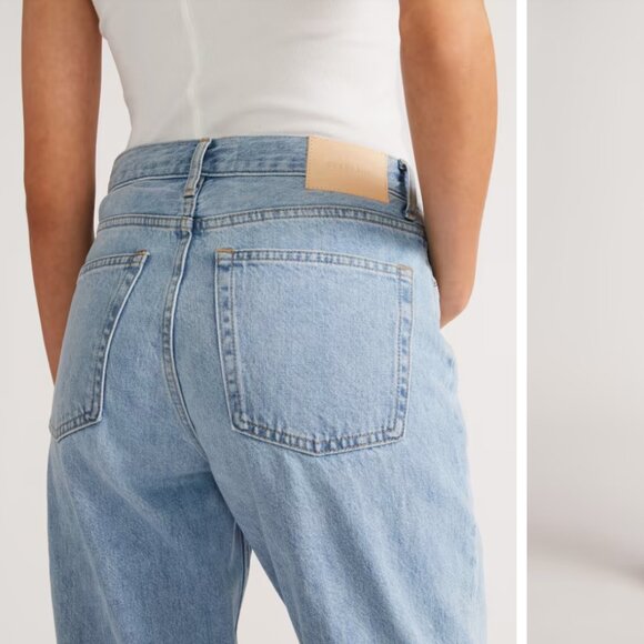 Everlane 90s Cheecky Jeans Vintage Sunbleached Blue 24 - Picture 2 of 7